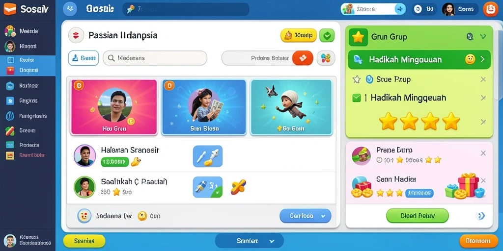 Screenshot aplikasi BENTO123 menunjukkan tampilan level pertama yang penuh warna.