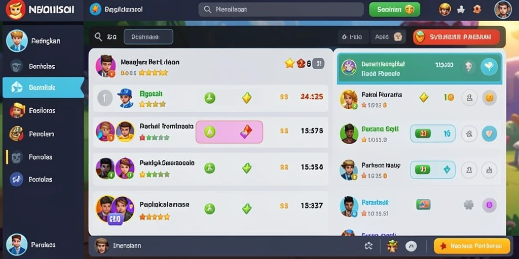 Tampilan awal permainan yang menarik dan interaktif.